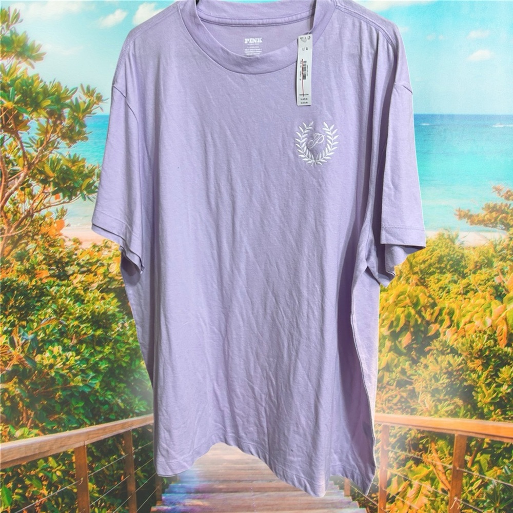 VS Pink lavender oversized tee R$24.95